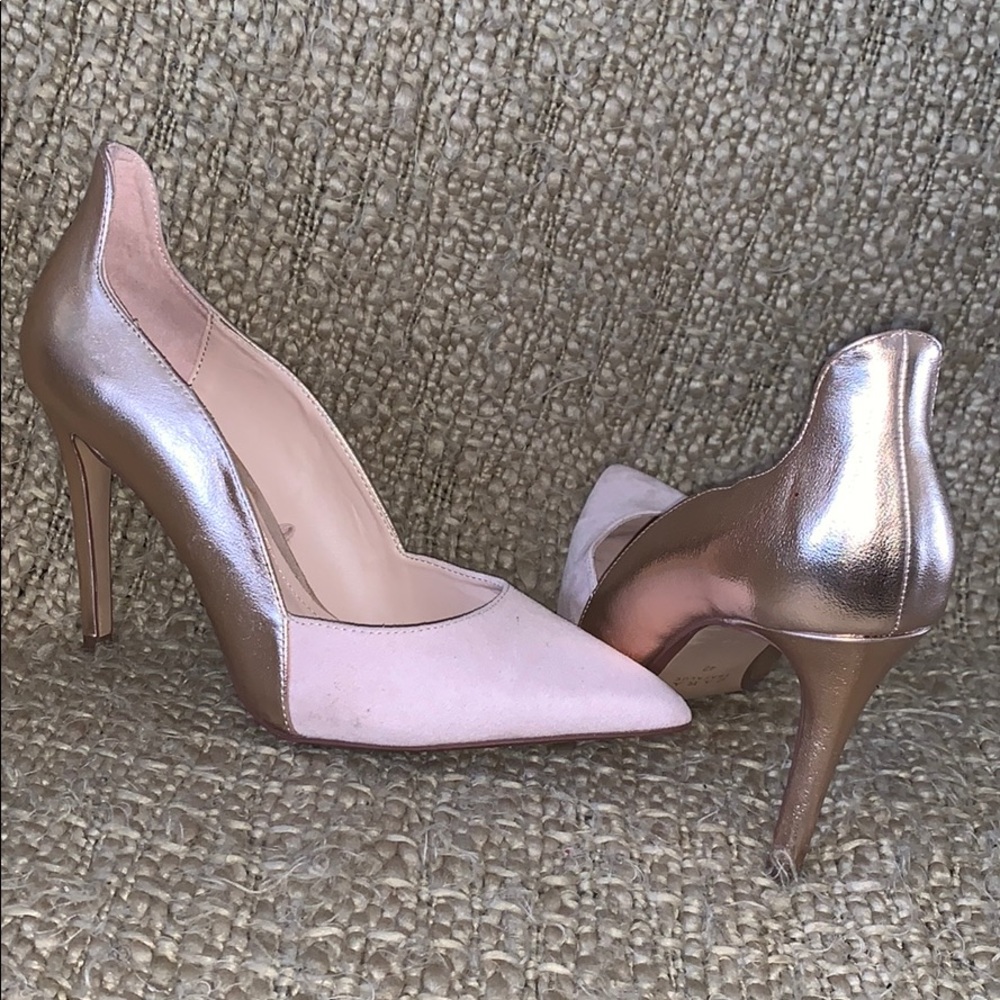 Zara Nude-Rose Gold Pumps